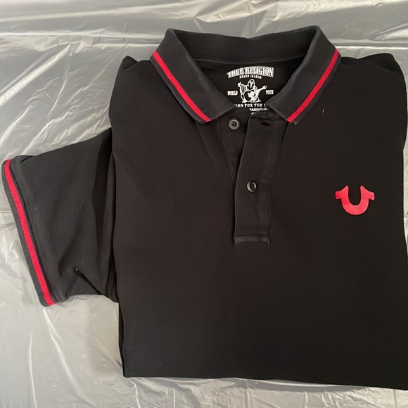 True Religion Mens Polo T-Shirt US S - Picture 2 of 2
